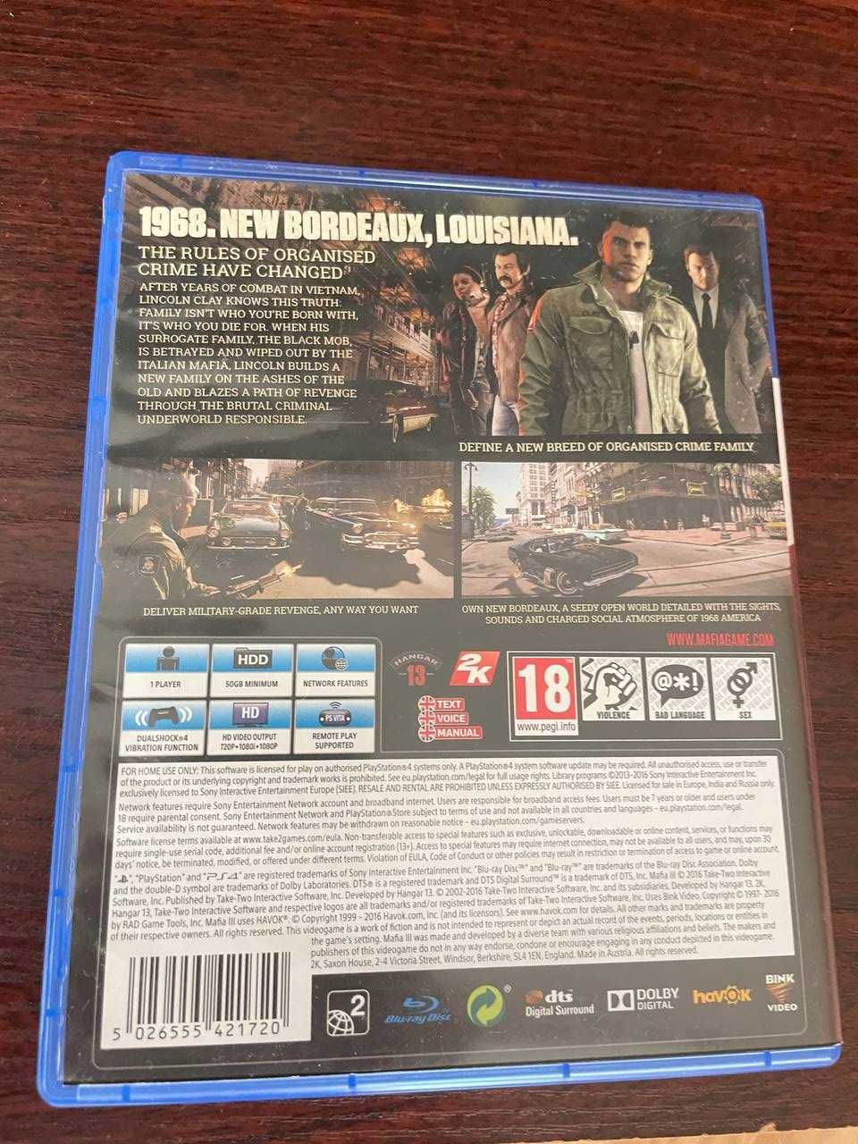 MAFIA 3 / Мафия 3 ps4 / ps5