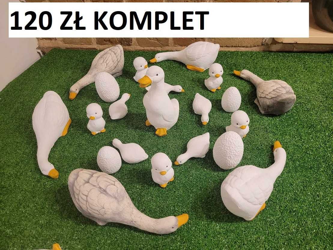 FIGURKI WIELKANOCNE  zając gipsowy króliczek wielkanocny kura gęs 3d