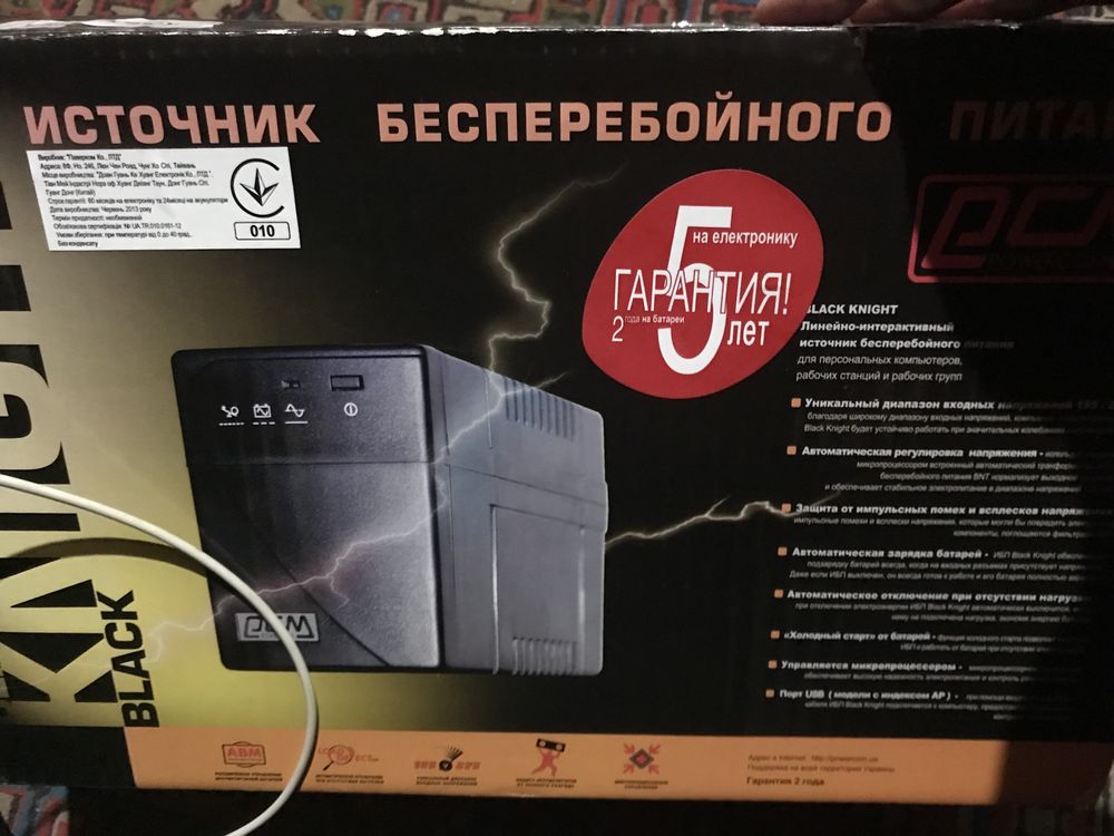 Источник безперебойного питания Power com BNT 800AP usb