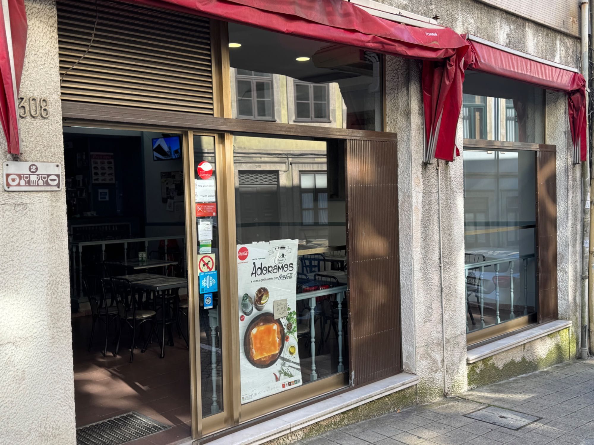 Café snack bar no Porto