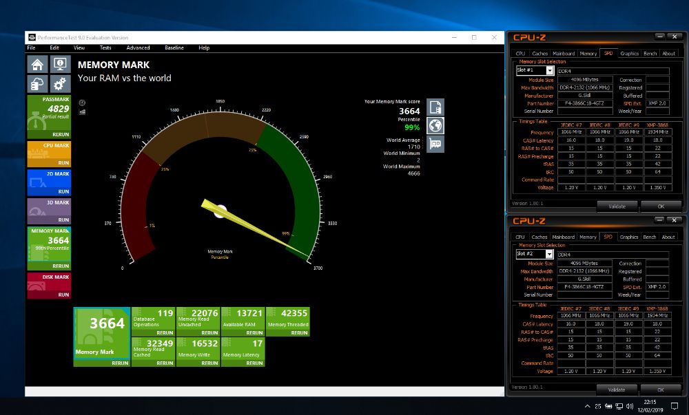 DDR4 (3866MHz) C18 G.Skill Trident Z - 16GB (4x4)