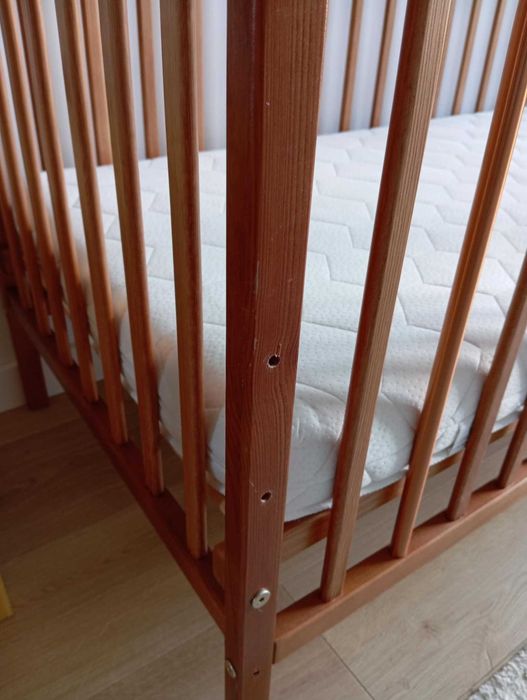 Łóżeczko niemowlęce woodies wraz z materacem