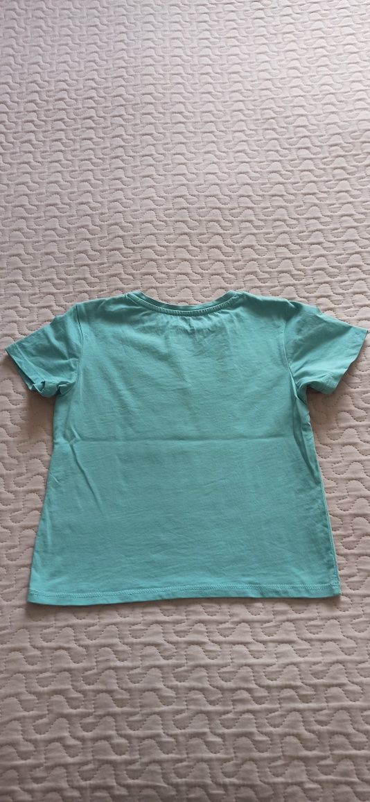 T-Shirt/koszulka z krótkim rękawem z motylem, marka H&M, roz.110/116