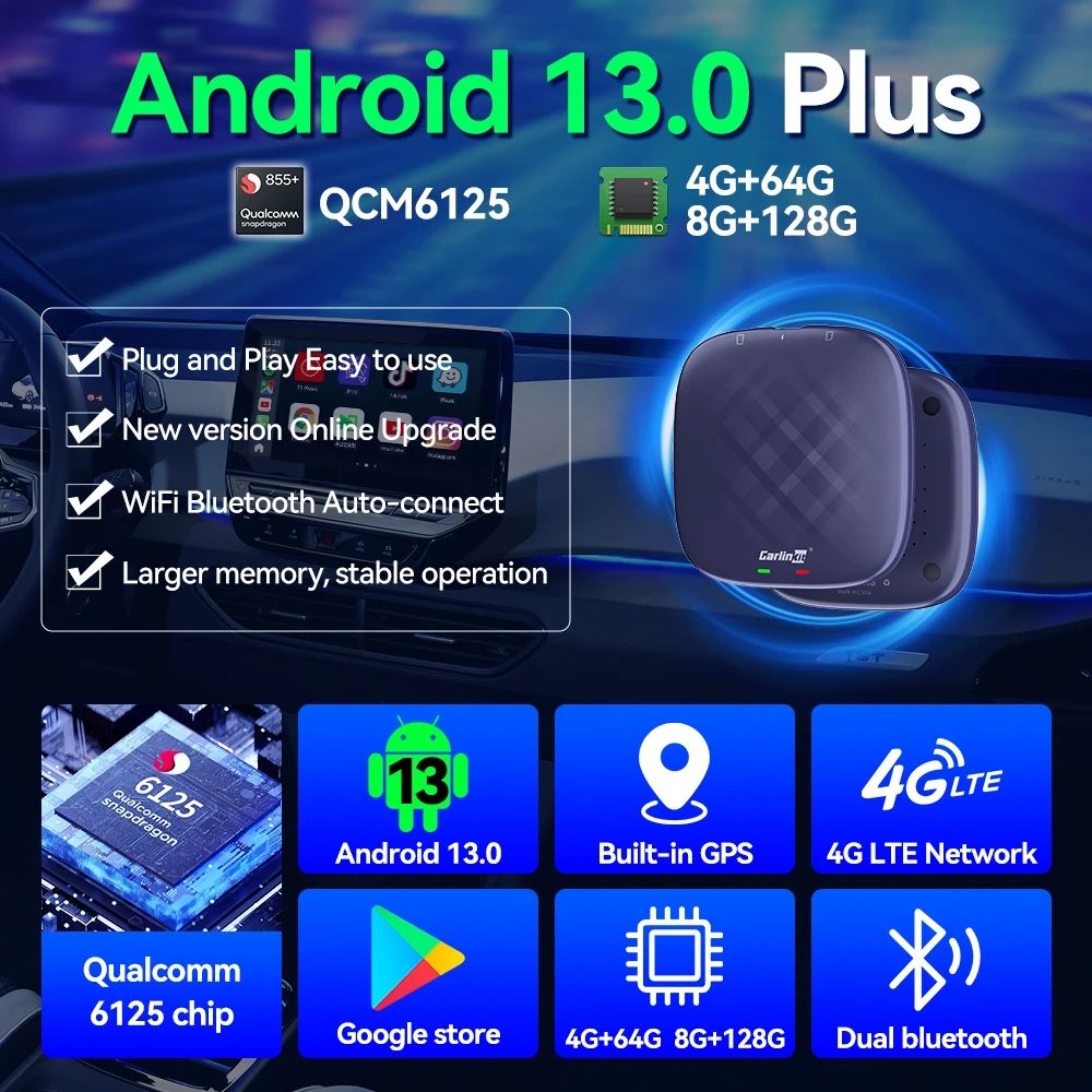 Carlinkit TBOX - Android приставка 8/128GB для авто