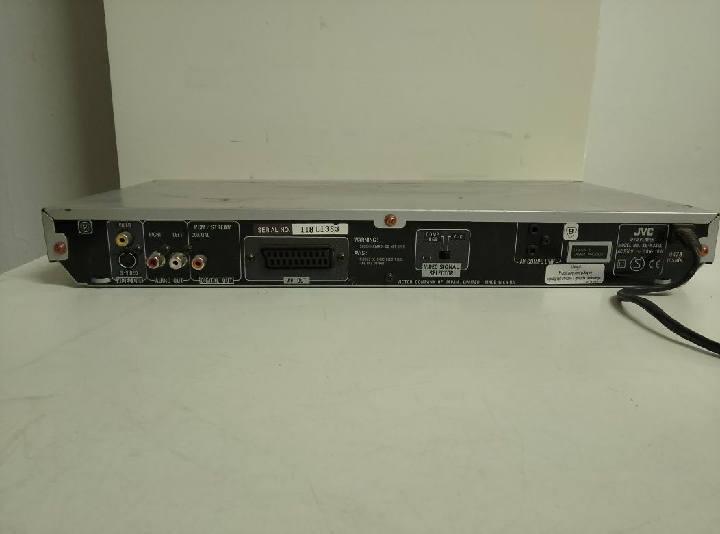 Odtwarzacz DVD JVC xv-n33 VCD CD player