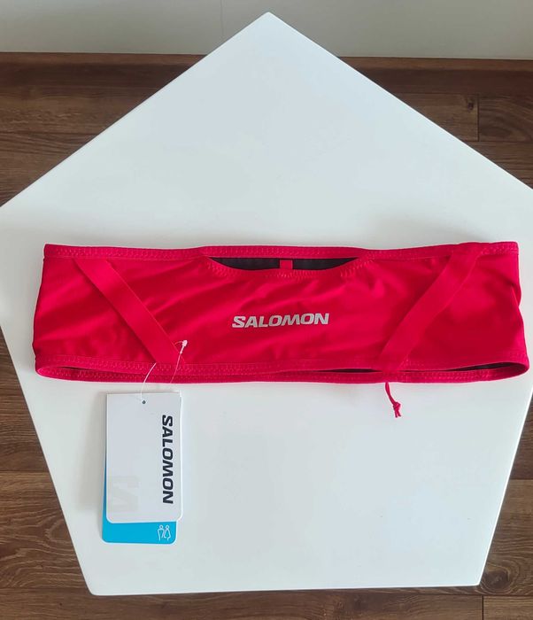 Nowy pas biegowy Salomon Pulse Belt – High Risk Red (rozmiar L)