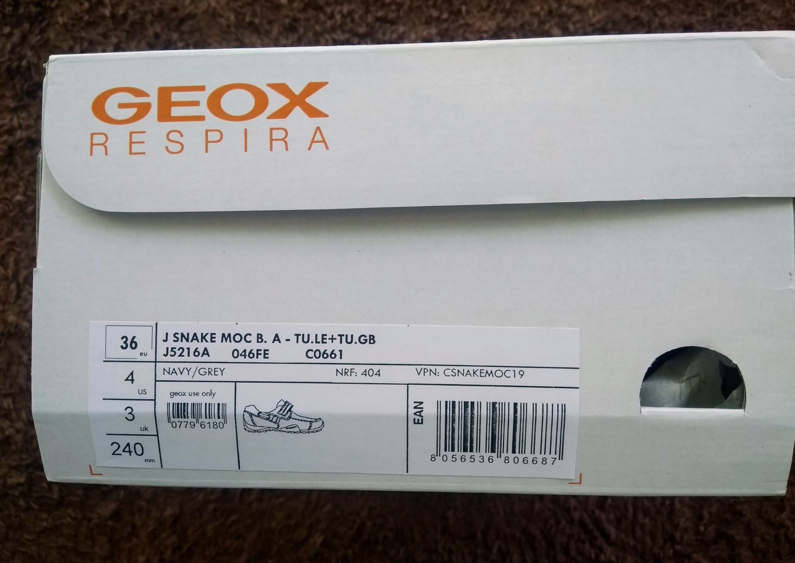 Sapatos menino Geox 36