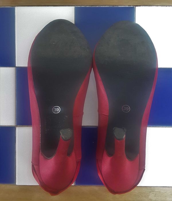 Sapatos de Salto Peep Toe