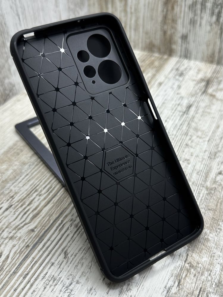 Чехол противоударный Carbon TPU на Redmi Note 12 4G/ 12 Pro+ 5G