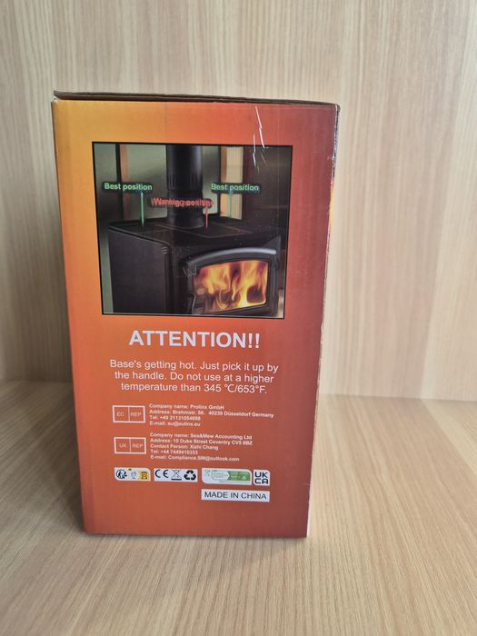 Вентилятор для каміна та печі,  6 лопатей