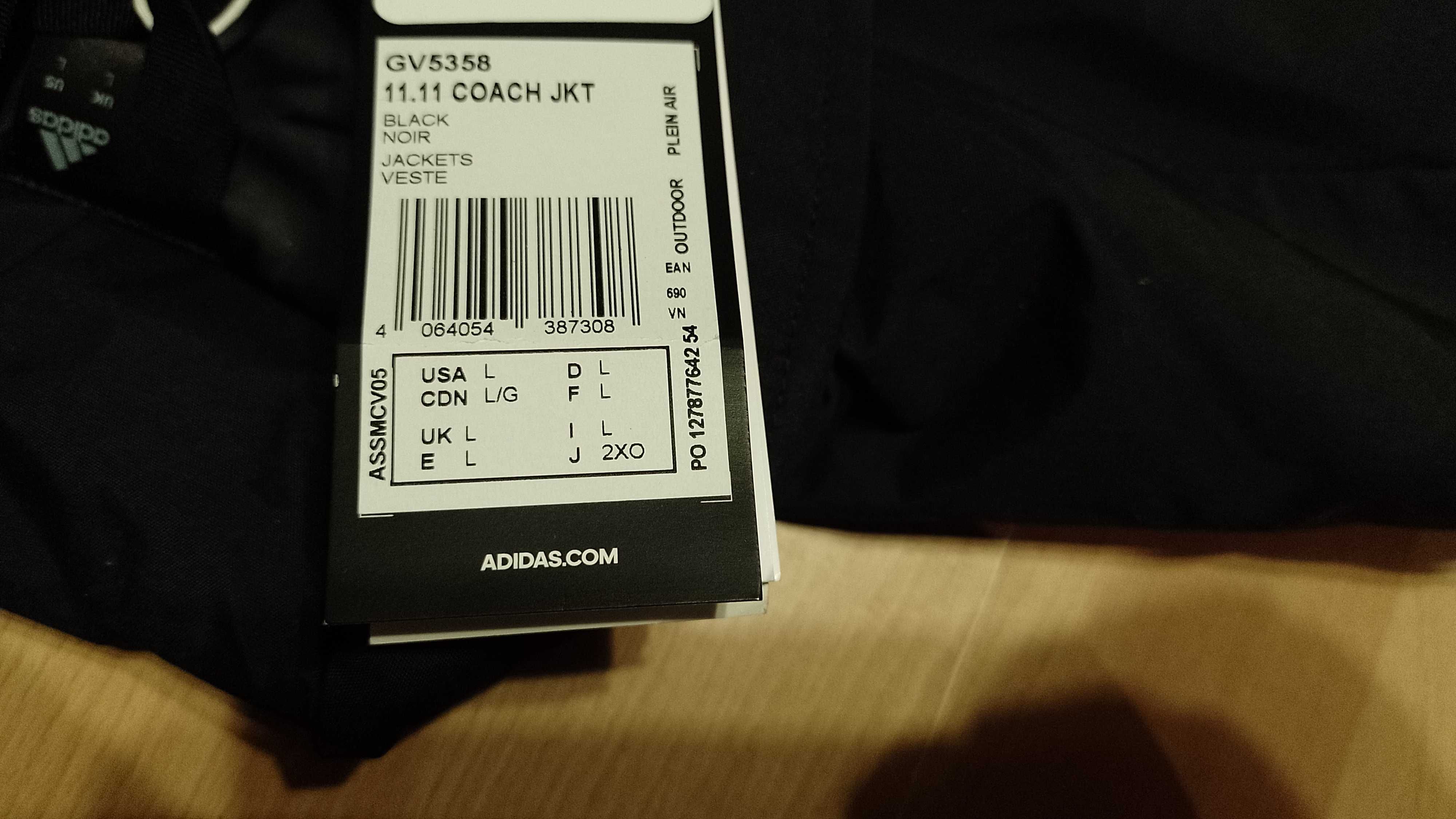 Lekko ocieplana męska kurtka ADIDAS r.XL nowa stan idealny