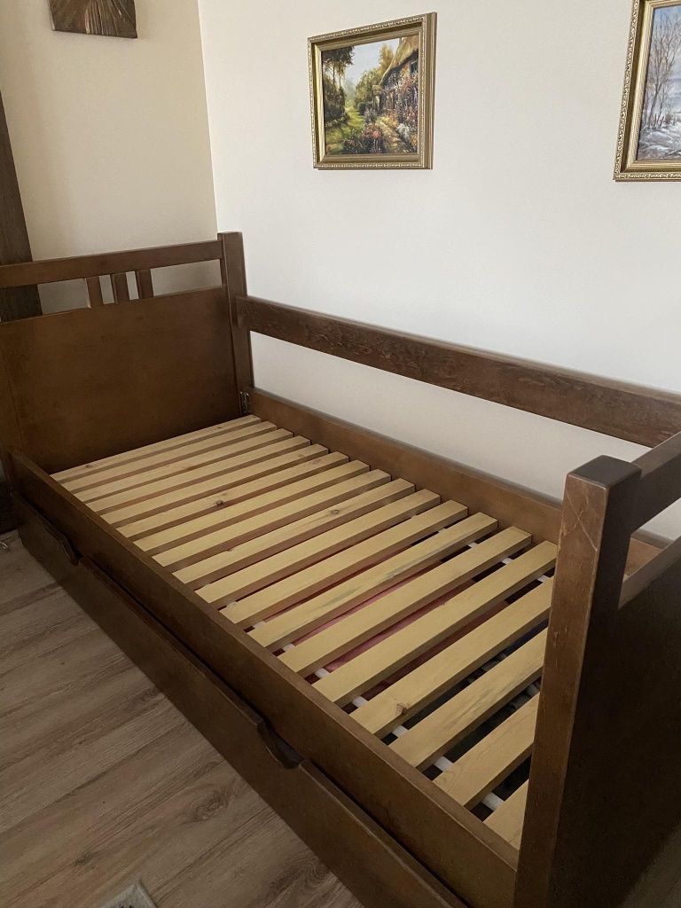 Wzmocnione łóżko ze specjalistycznym materacem do wagi 180kg