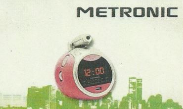 Rádio Despertador MP3 Rosa Metronic