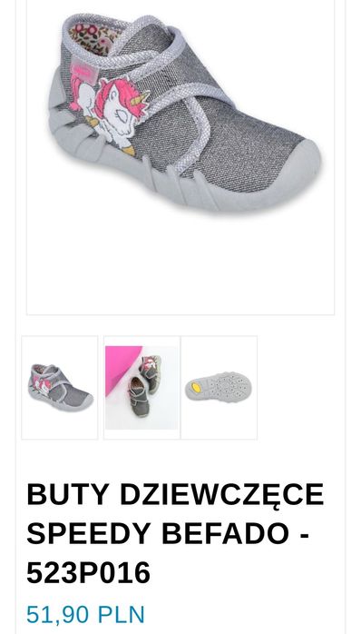 Półbuty kapcie SPEEDY BEFADO