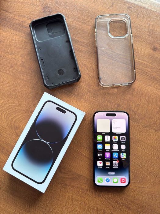 Iphone 14 PRO  BLACK stan idealny ETUI