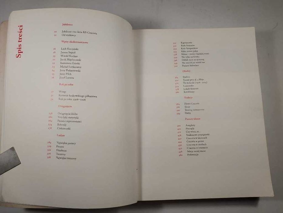 Książka CRACOVIA Kraków - DEDYKACJA - 2006 - Jubileusz sport klub