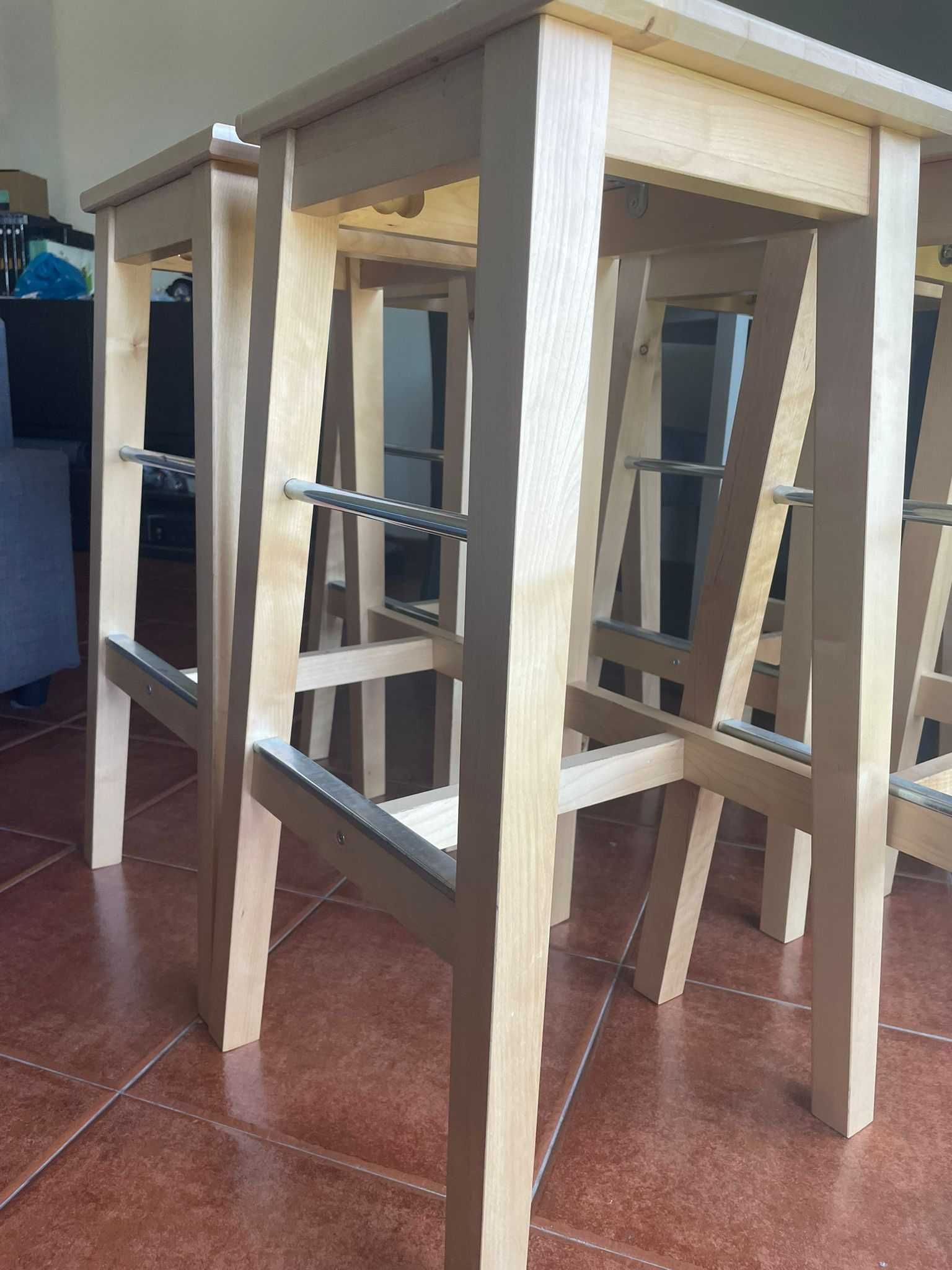 Vendo 5 bancos de pé alto
