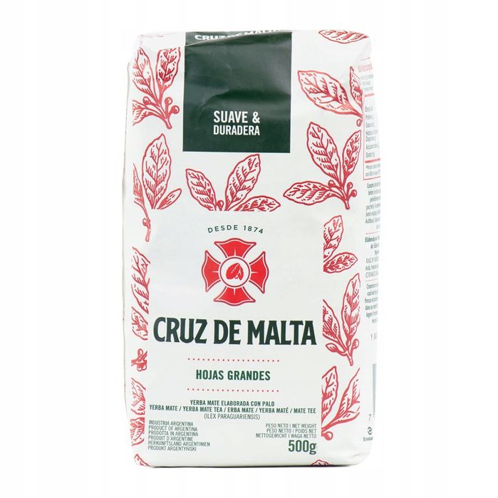Yerba Mate Cruz de Malta Elaborada Con Palo 500g 0,5kg