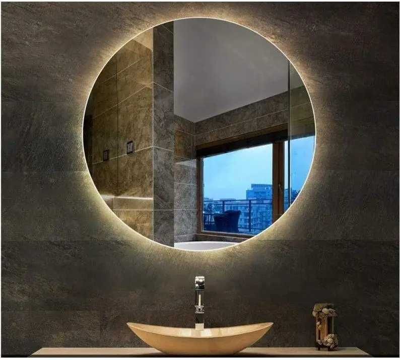 Дзеркало кругле в ванну або вітальню