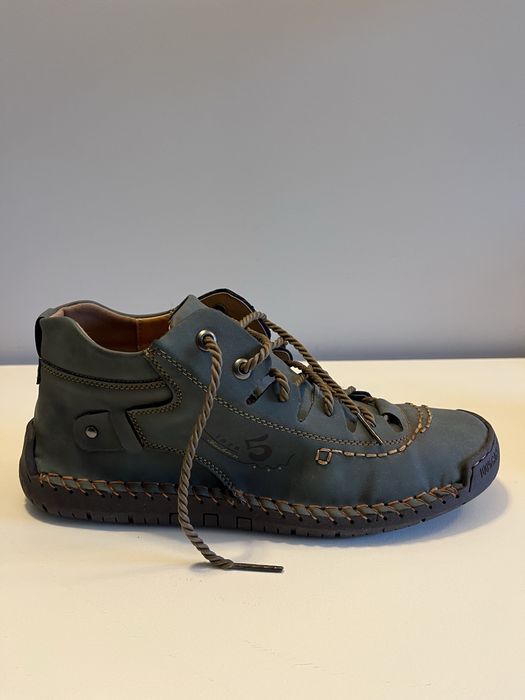 Ciemnozielone, nowe buty meskie. Casual