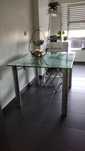 Mesa de vidro extensível