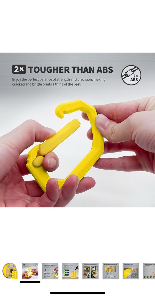OVERTURE Super PLA+ Filament 1.75mm/1kg Toughness