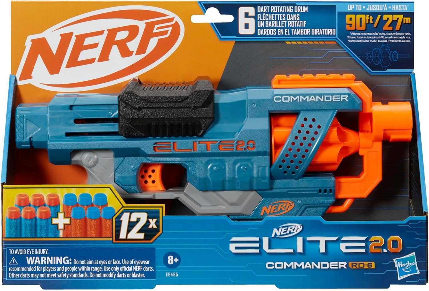 Nerf Elite 2.0 Commander RD-6 E9485 Hasbro Нерф Пістолет Бластер