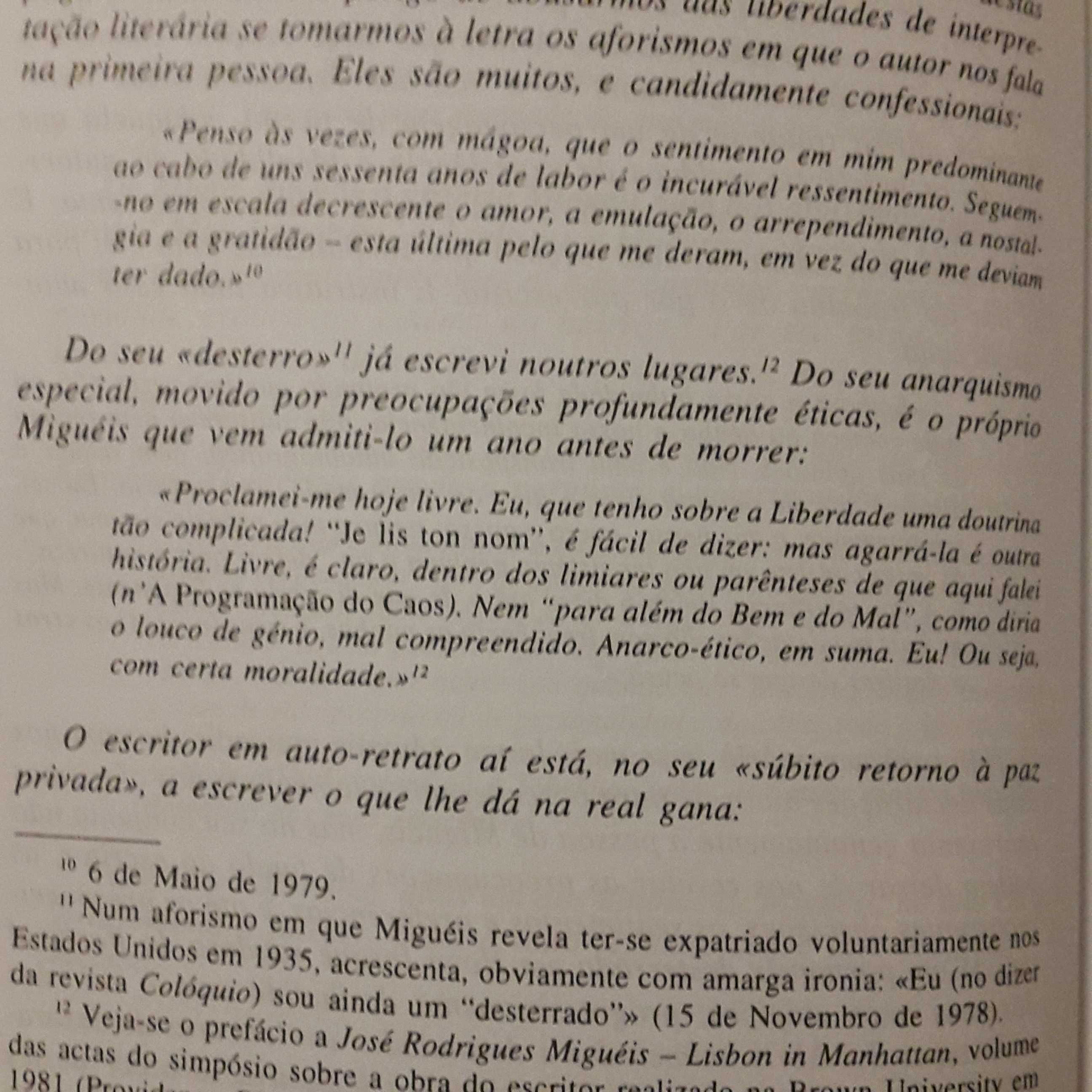 José Rodrigues Miguéis - Aforismos & Desaforismos de Aparício