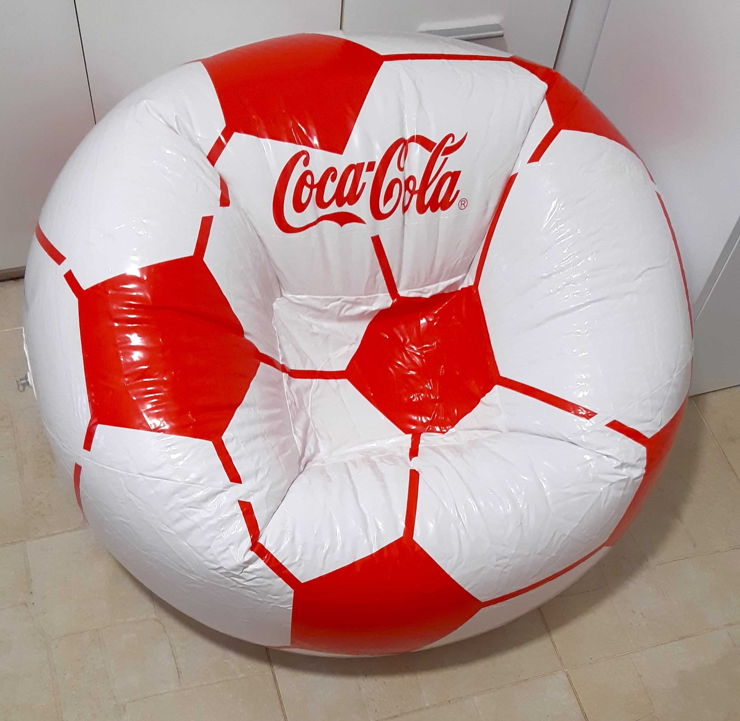 Надувное кресло мяч coca cola