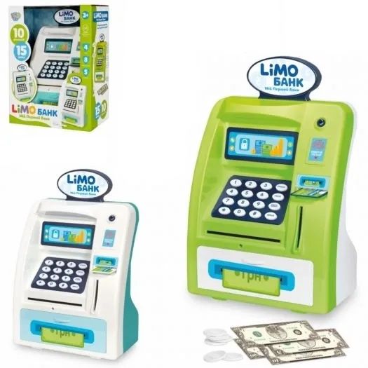Електронний банкомат магазин Limo Toy M 4550-1 UA,скарбничка,сейф