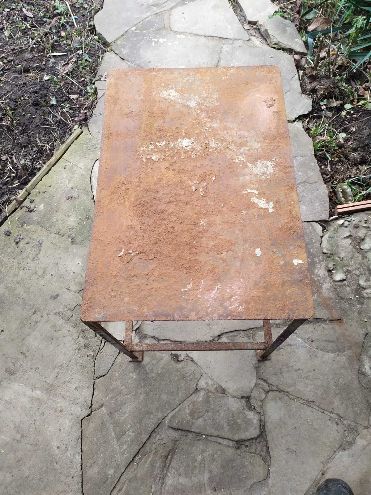 Стул столик металлический для деревни дачи