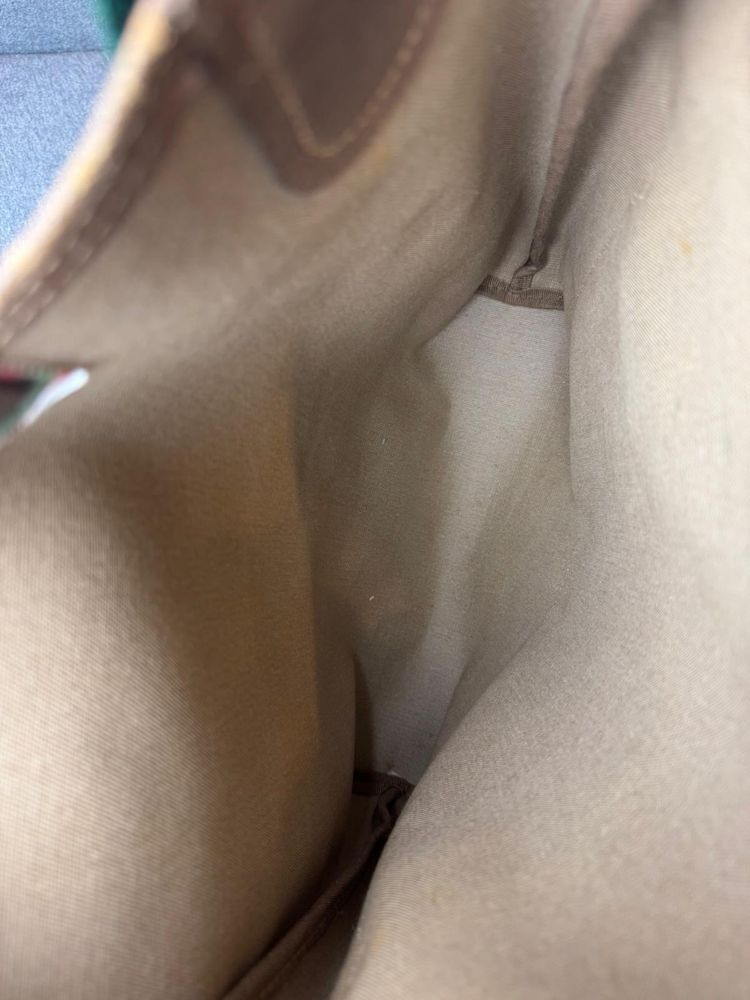 Gucci GG Supereme web sherry line tote bag