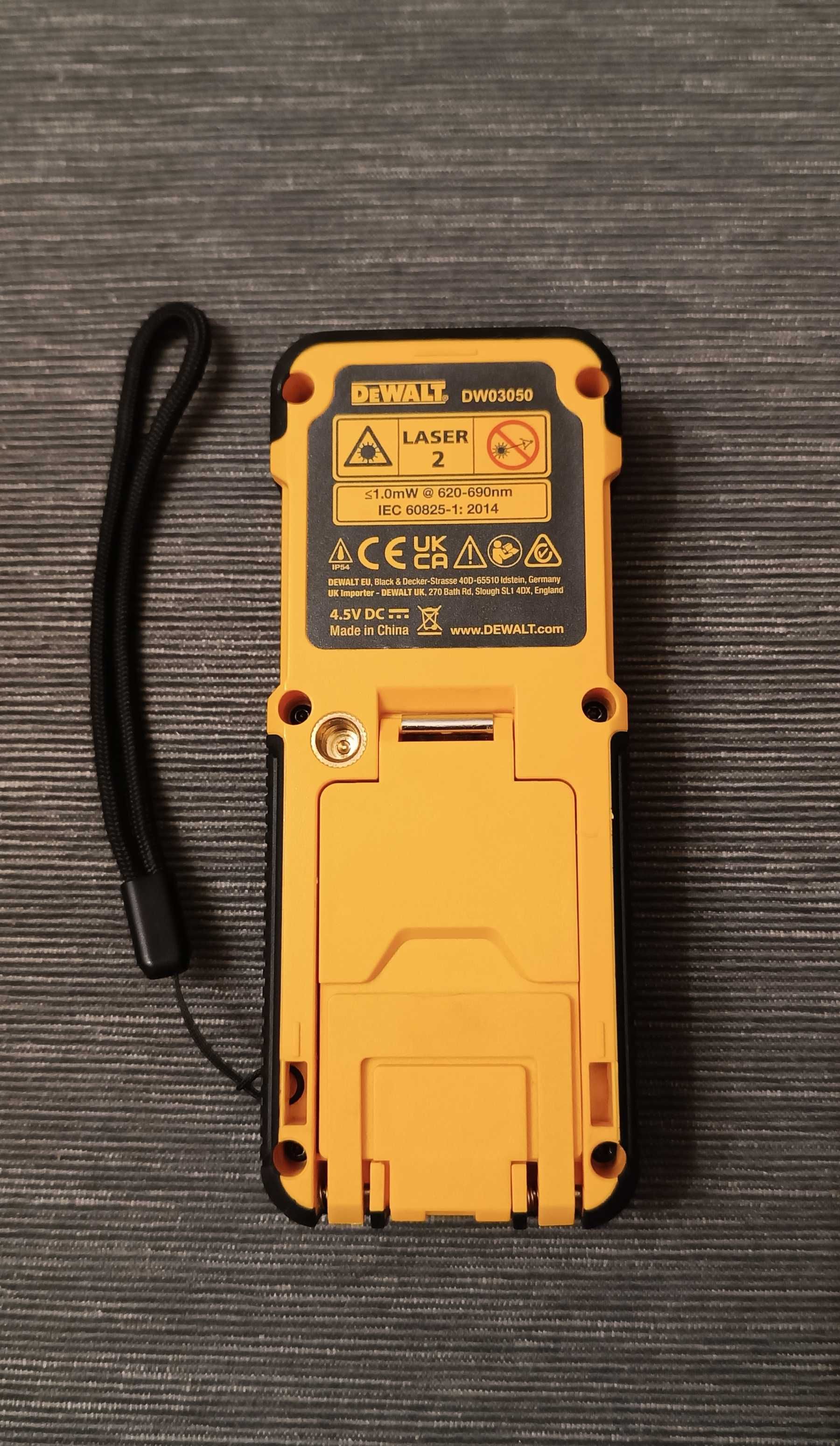 Лазерна рулетка/далекомір 50 м. БВ DEWALT DW03050-xj