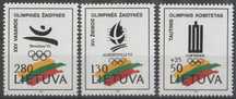 znaczki Litwa 1992 - olimpiada BARCELONA - czyste **