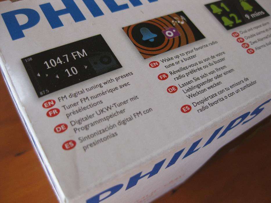 DIGITAL - Rádio Despertador PHILIPS AJ3400/12 LED