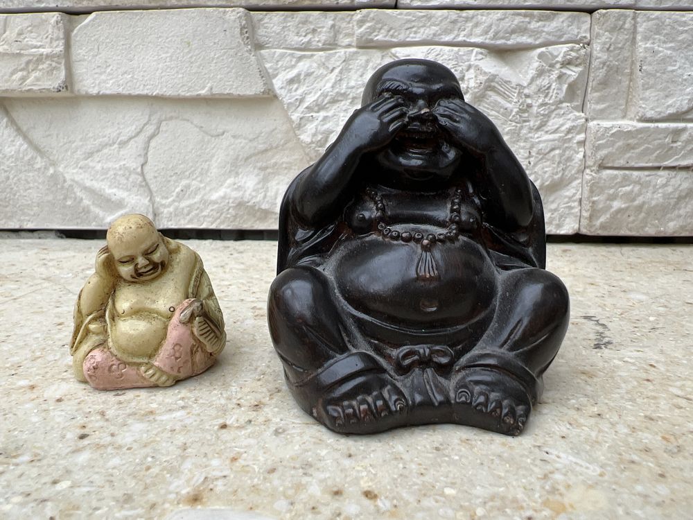 Budda „nie widze” i „myślę” 2 male Buddy