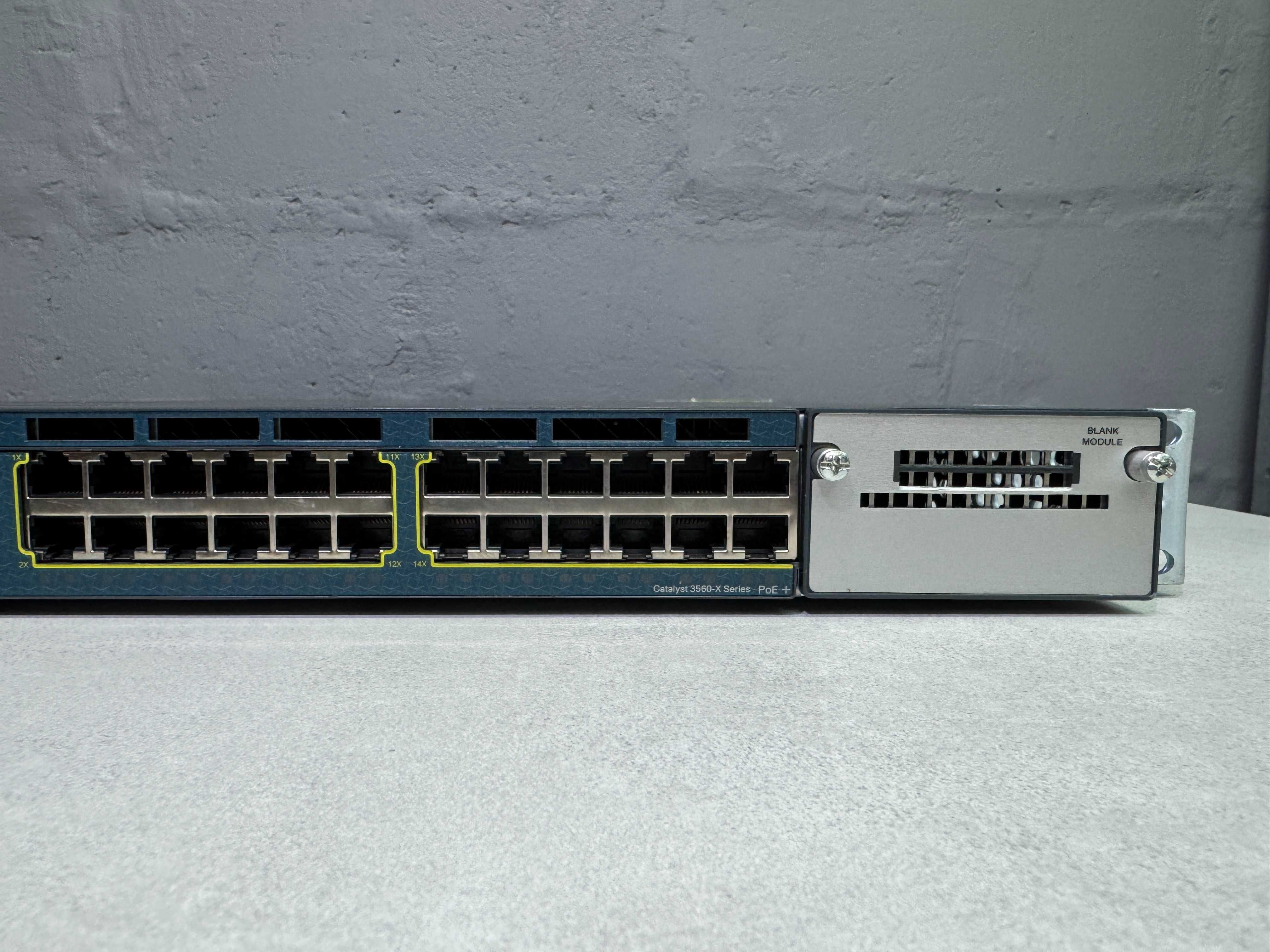 Гигабитный 24PoE коммутатор Cisco WS-C3560X-24P-S безнал/гарантия