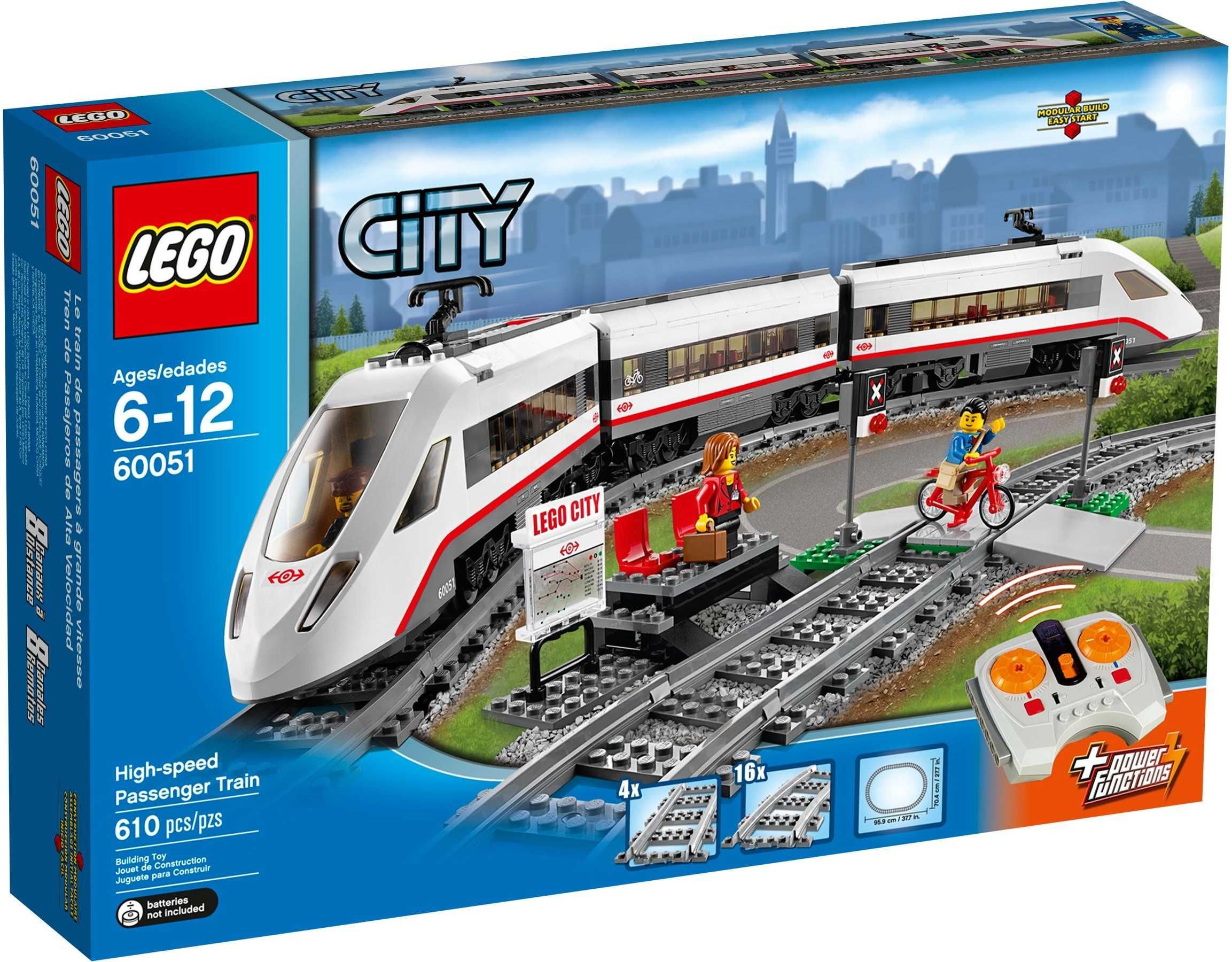 LEGO 60051 City - Superszybki Pociąg Pasażerski, cały zestaw