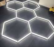 Lampa led hexagon / plaster miodu do garazu, domu, salonu, barbera