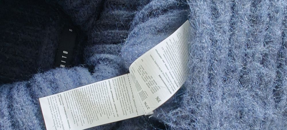 Sweter z golfem z domieszką wełny Mohito roz S