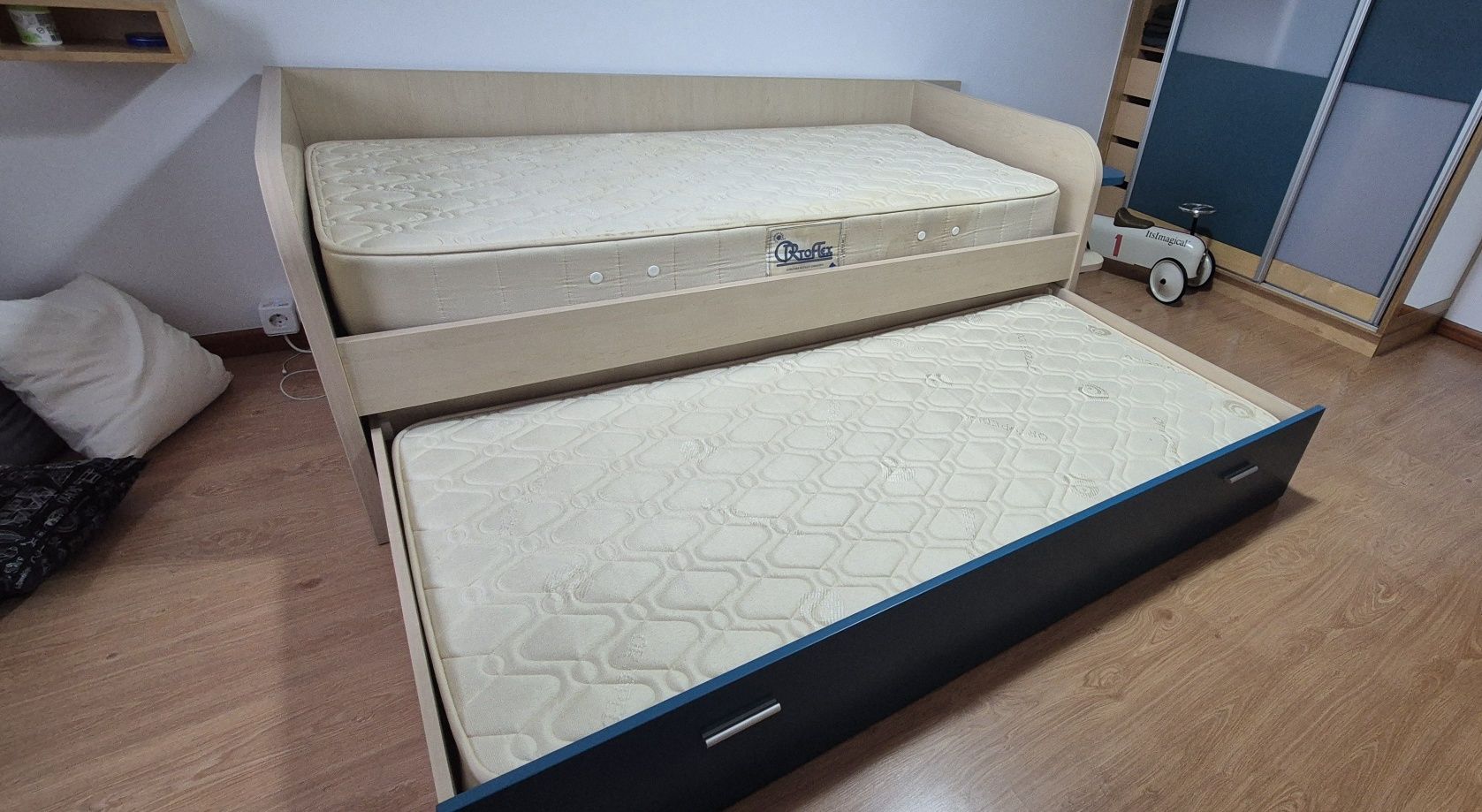 Cama individual dupla 200 x 100