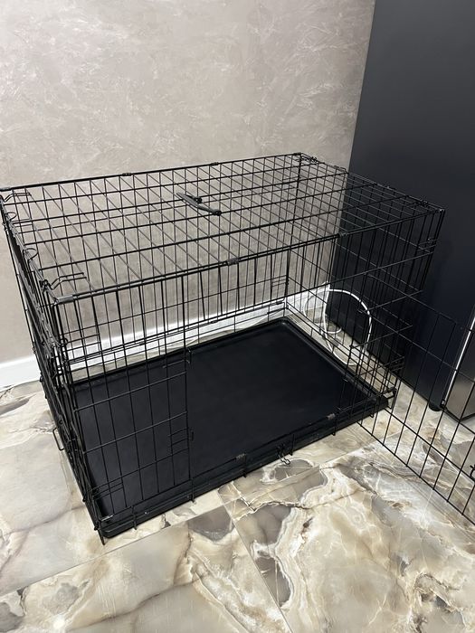 Клітка для собак металева (91х60х66)