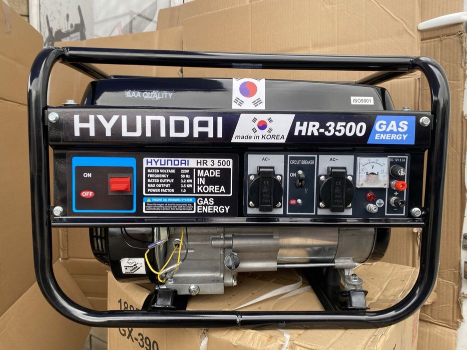 Генератор HYUNDAI 3.5 квт, XZ Корея, медь, бесплатная доставка
