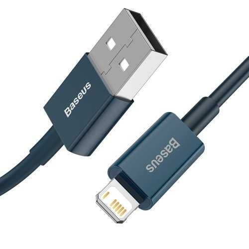 Baseus Superior kabel USB - Lightning 2,4A 2 m Niebieski