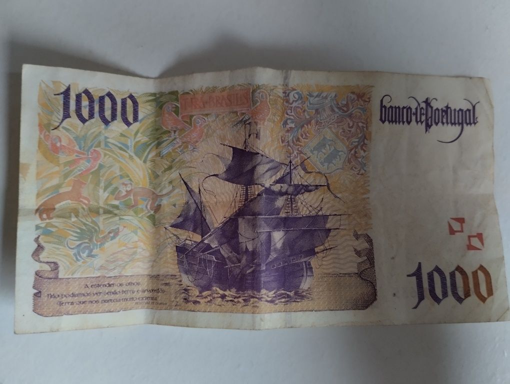 Nota de colecção 1000 escudos