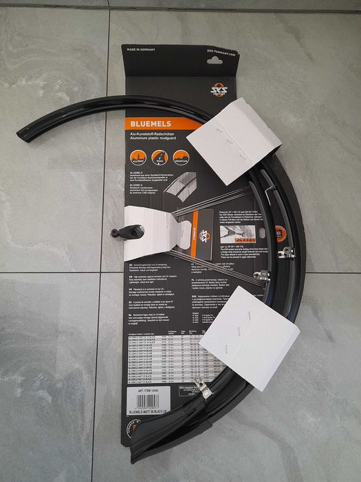 Błotniki rowerowe SKS Bluemels black matt 28" / 35 mm