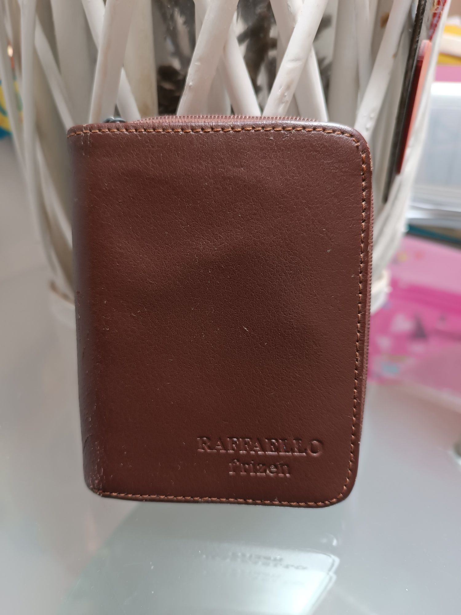 Rafaello portfel portmonetka mały portfelik brązowy