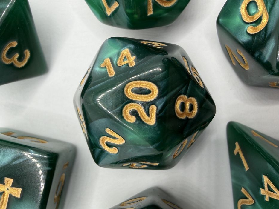 Zestaw 7 kości RPG - Łzy Bogów: Leśny Bóg