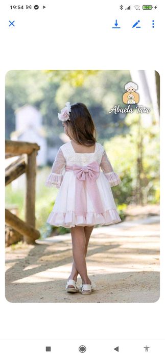 Vestido comunhão 12 anos.  Marca abuela tatá