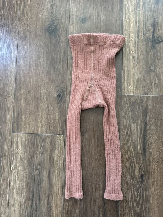 Getry legginsy zimowe z wełną H&M  74/80 rajstopy bez stóp